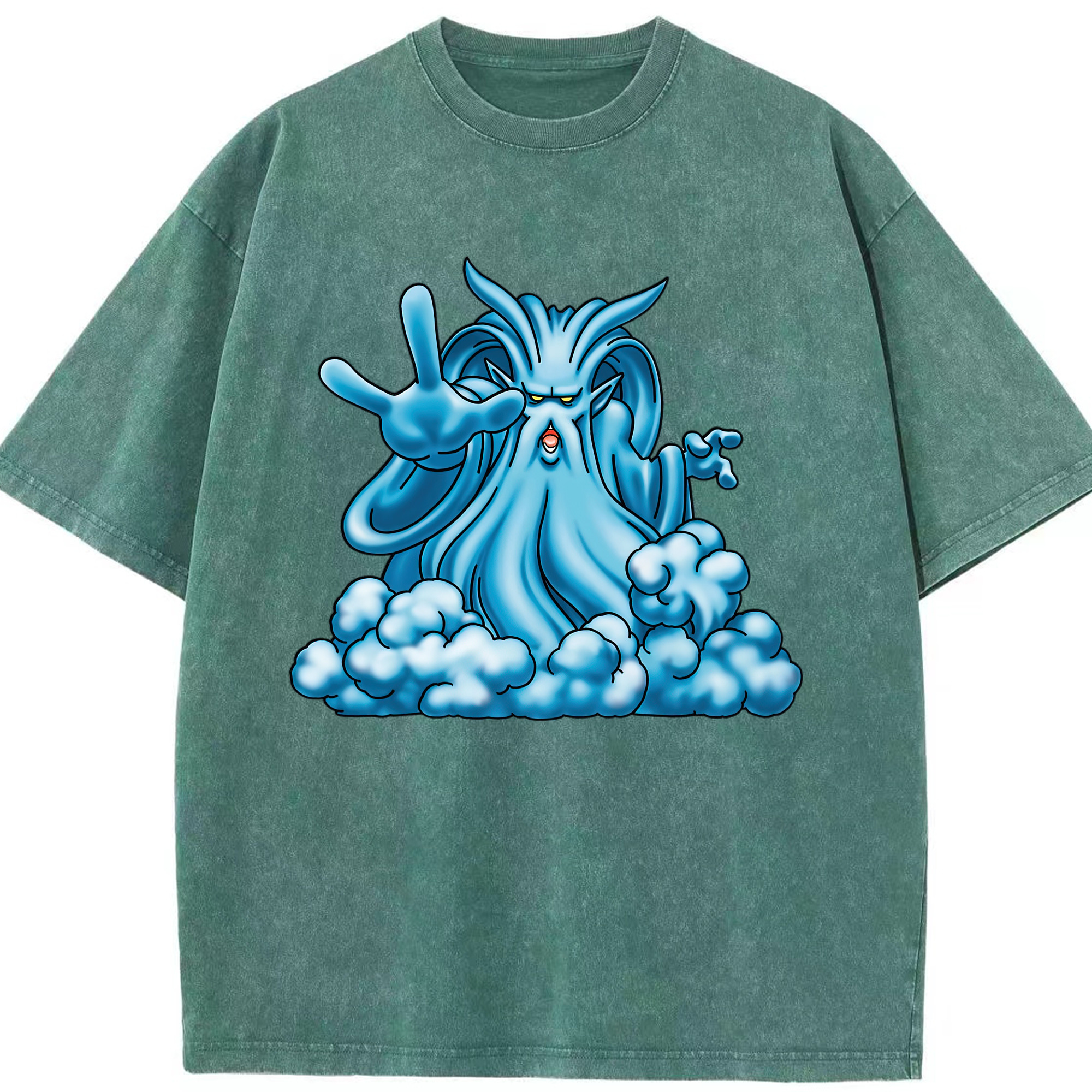 （画像用） ドラゴンクエスト Doragon Kuesuto Dragon Quest 綿100% ヴィンテージ風 半袖Tシャツ（フロントプリント）